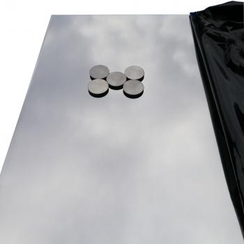 Edelstahl Winkel Spiegel Effekt 1,5mm magnetisch